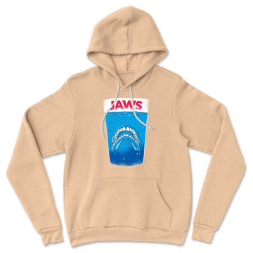 Jaws Teeth Hoodie in Heather Sand Dune color